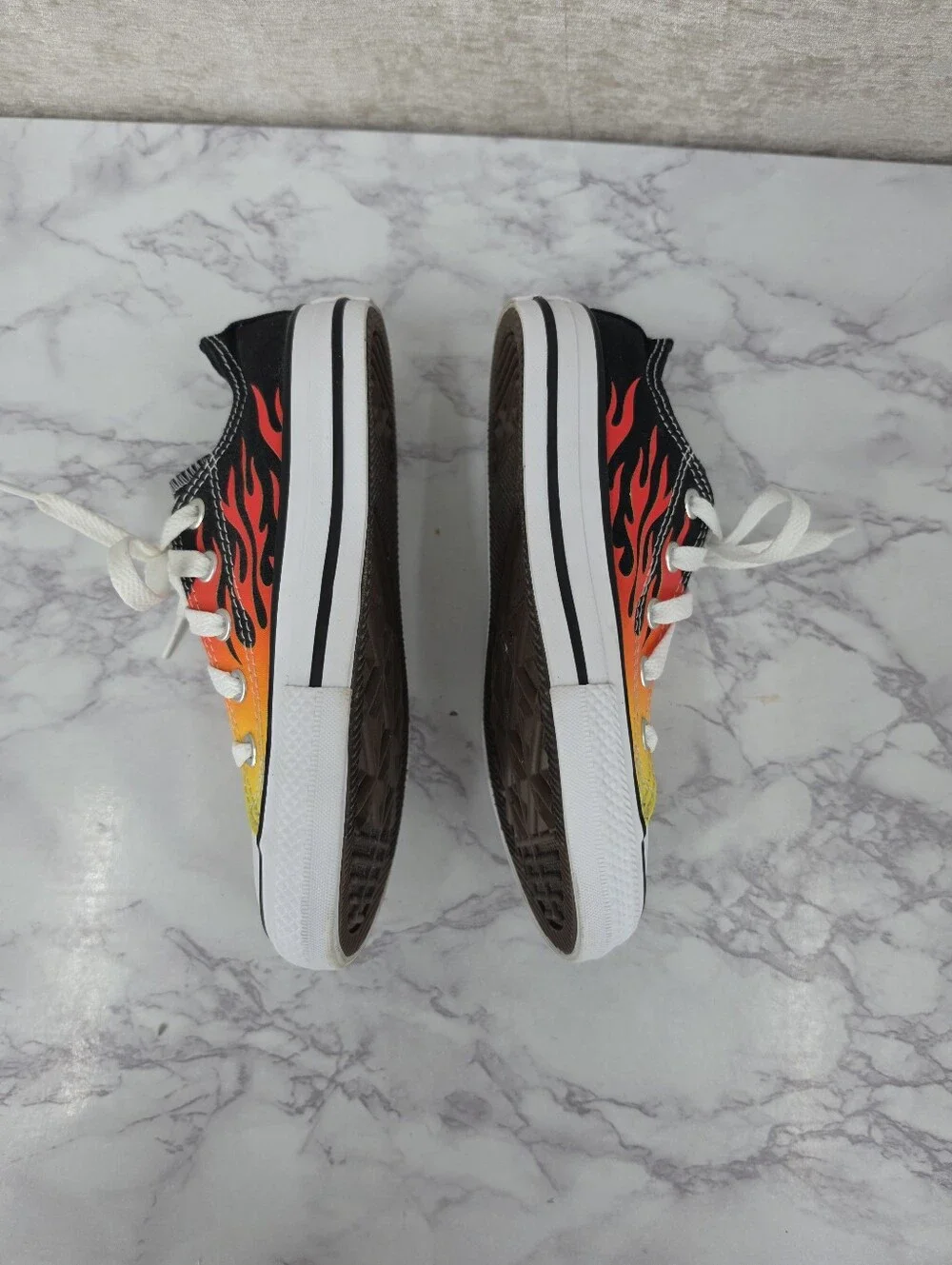 Converse Chuck Taylor All Star Low Archive Flames Kids Toddler Size 12  366197F